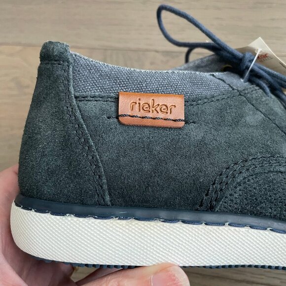 Rieker Antistress Lightweight Casual Leather Lace Up Boots Blue/Grey Sz 40 NWT - Picture 9 of 14